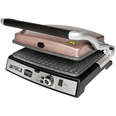 arnica tostit maxi granit rose ızgaralı tost makinesi, arnica,tost makinesi