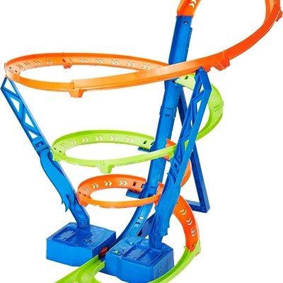 hot wheels aksiyon dolu spiral çarpışma motorlu uzun yarış seti, hot wheels,oyuncak,iaraba ,yarış seti