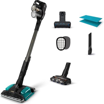 philips xc8349/01 aqua plus kablosuz şarjlı dik süpürge, philips,süpürge,ıslak kuru,kuru,ıslak,dik süpürge